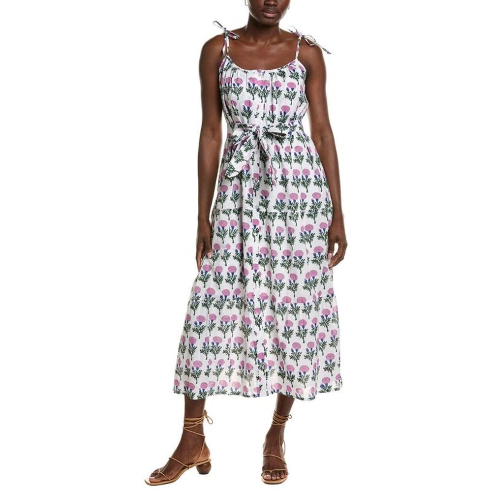 Emerson Fry Womens India Button Front Sundress, White